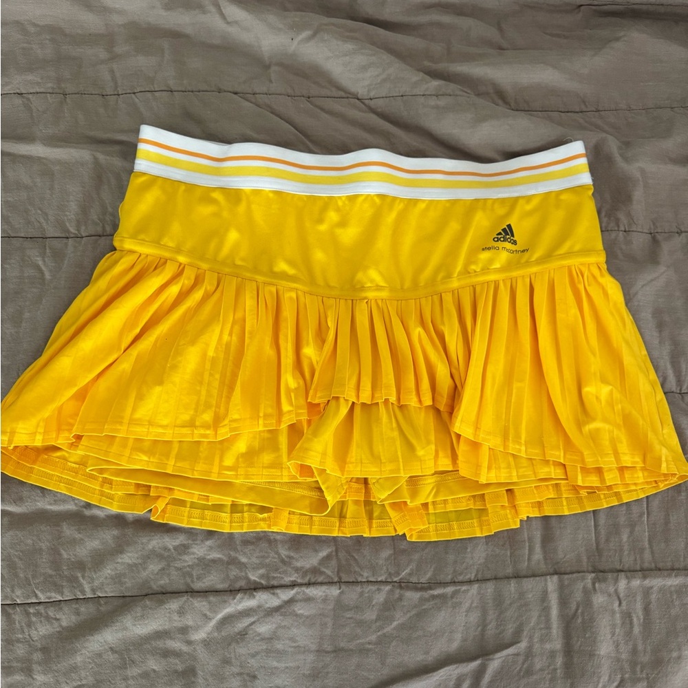 Adidas Yellow Pleated Skirt